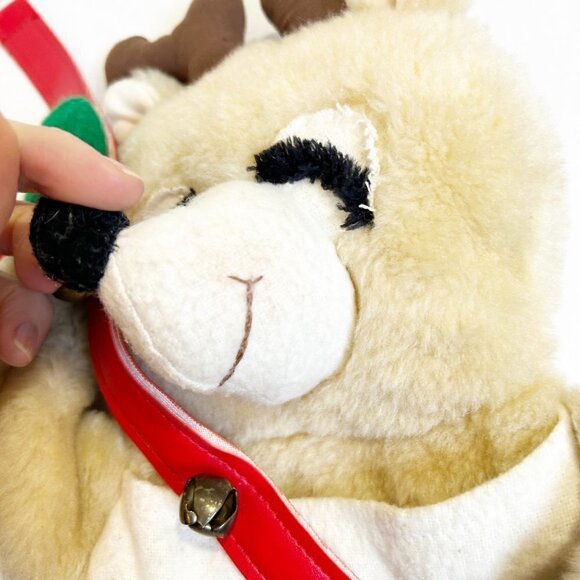 🌷SALE Vintage Hallmark Christmas 1981 Reindeer Card Carrier Collectible - Picture 4 of 12